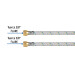 Manguera para gas, aluminio, 3/8" flare, 150 cm, FOSET