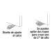 Cuña tope de caucho sintético para puerta de 12 cm, HERMEX