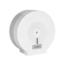 Portarrollo junior de ABS, blanco, FOSET BASIC