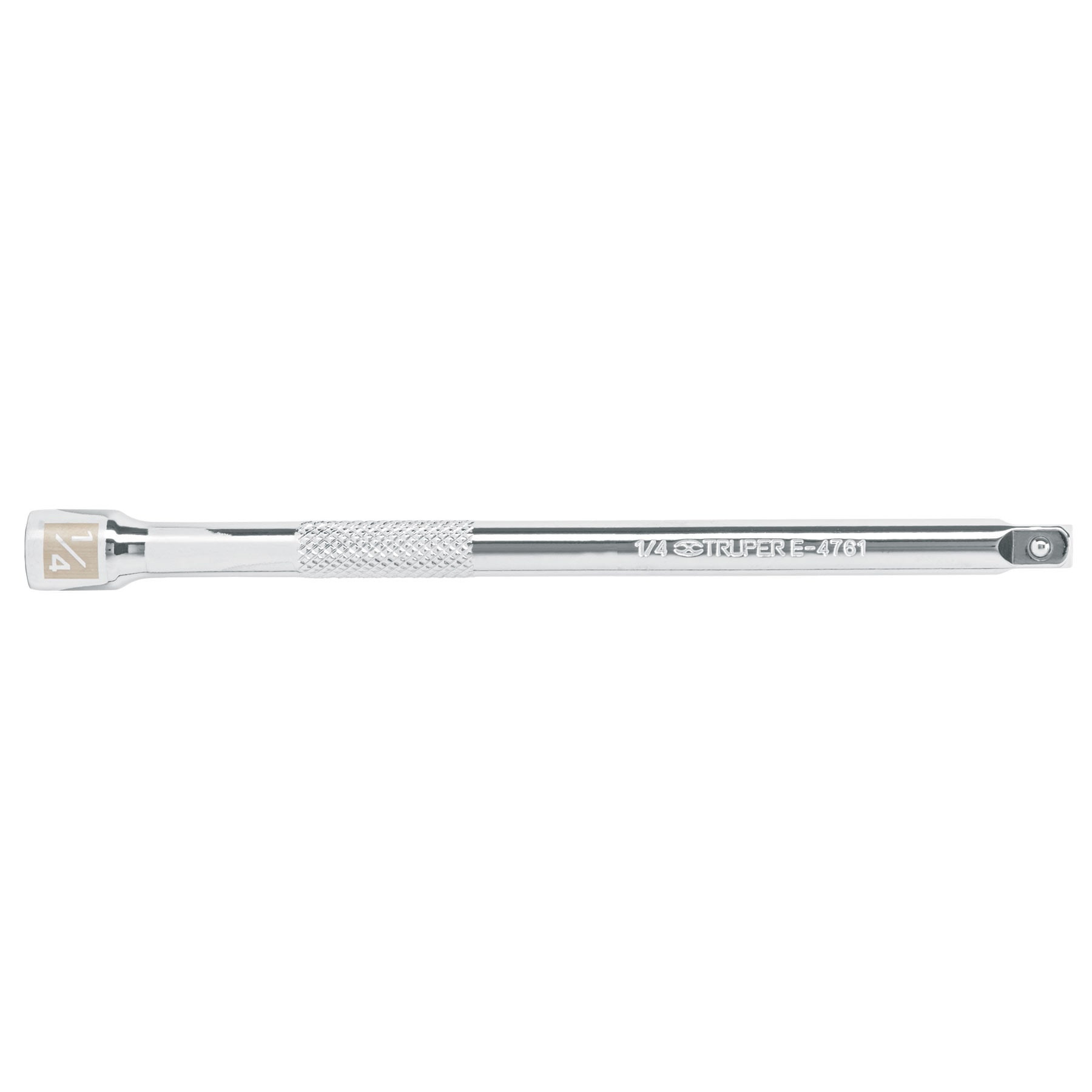 Extensión para matraca, cuadro 1/4", largo 6", TRUPER
