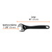 Llave ajustable (perico) 10" profesional pavonada, EXPERT