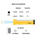 Linterna plástica de LED, 100 lm, recargable, PRETUL