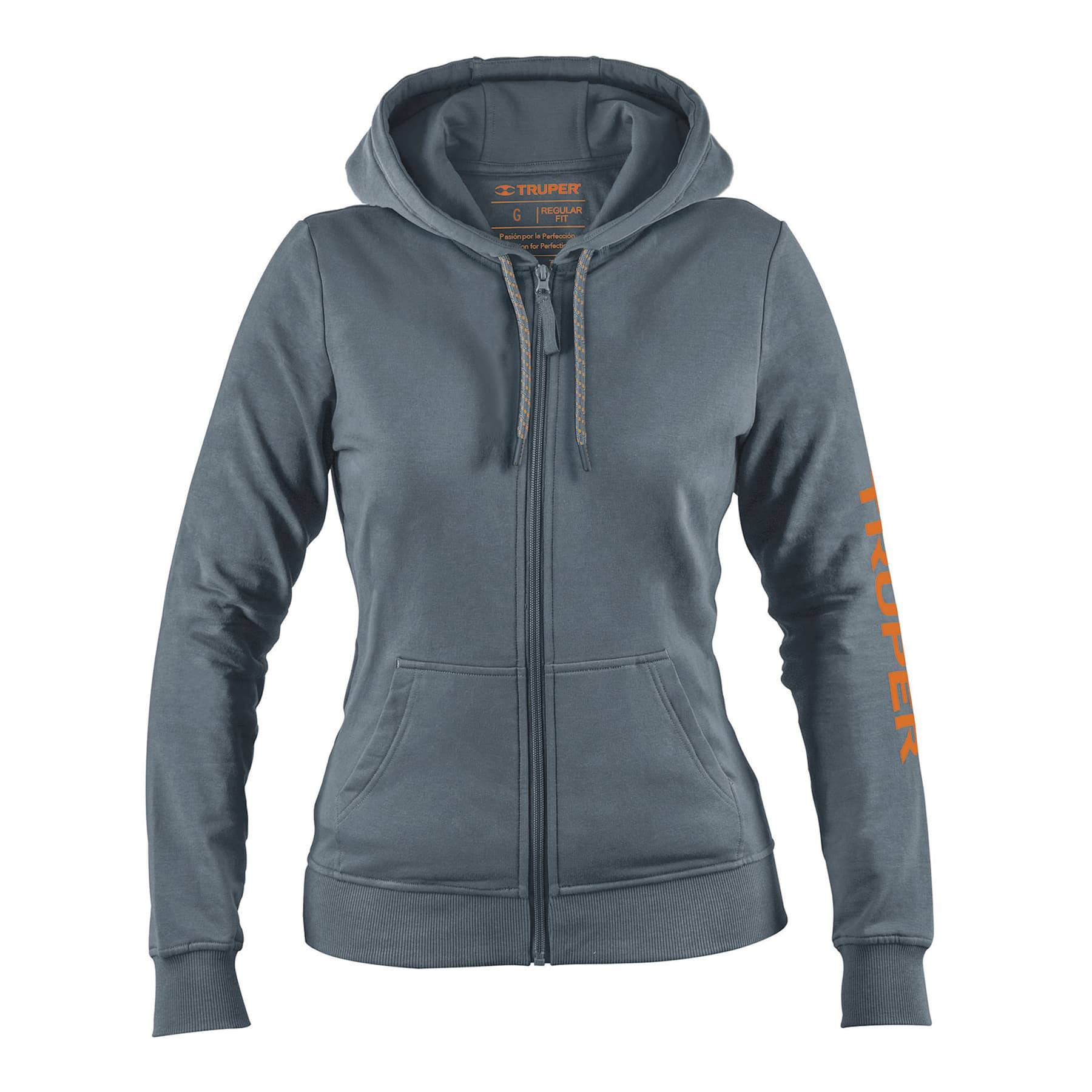 Sudadera gris para dama, talla G, TRUPER