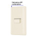 Placa armada 1 interruptor de escalera, marfil, BASIC