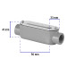 Condulet 3/4" conexión tipo T, VOLTECK