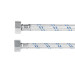 Manguera p/WC, aluminio, 1/2" x 7/8", 60 cm, FOSET