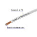 Rollo de 100 metros de cable THW CCA 12 AWG blanco, BASIC