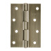 Bisagra rectangular 4 x 2-3/4", latón antiguo, HERMEX