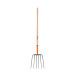 Bieldo para paja, 6 dientes, mango largo 48", TRUPER