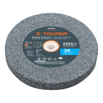 Rueda abrasiva p/esmeril 6"x19mm, óxido aluminio, grano 36