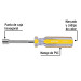 Desarmador de caja 5/16" mango de PVC, PRETUL