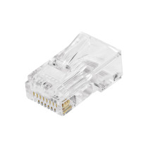 Plug RJ45 CAT5E, Bote con 100 piezas, VOLTECK