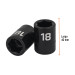Dado cuadro 1/2" de impacto 6 puntas de 18 mm, TRUPER