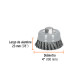Carda copa 4" alambre trenzado grueso, Multi-rosca, TRUPER