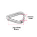 Bolsa con 5 guardacabos para cable de acero de 5/16", FIERO