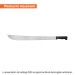 Machete estándar 24" cacha negra inyectada, TRUPER