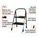 Escalerilla tubular, plegable, 2 peldaños, TRUPER