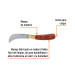 Cuchillo abatible 8" para electricista mango madera, TRUPER