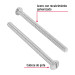 Bolsa con 150 tornillos 5/32" x 2-1/2" tipo estufa, FIERO