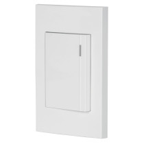 Placa armada 1 interruptor, 3 módulos, Española, blanco