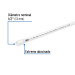 Tubo de 1/2" PVC hidráulico cédula 40, 3m, 0.7kg, FOSET