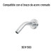 Regadera redonda de ABS 4-1/4" sin brazo, FOSET BASIC