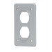 Placa tipo FS, doble, de sobreponer, VOLTECK
