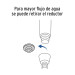 Regadera cromo de teléfono 4" con soporte, FOSET ELEMENT