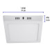 Luminario LED plafón 12W 6500K, cuadrado, blanco, VOLTECK