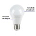 Lámpara LED tipo bulbo A19 12 W luz de día, caja, Volteck