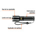 Linterna LED recargable, de aluminio, 1,200 lm, TRUPER