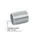 Niple de acero galvanizado 1" cuerda corrida, FOSET