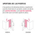 Cerradura electromecánica con botón, izquierda, HERMEX