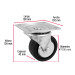 Rodaja hule 4", placa giratoria c/balero, carga 100kg, FIERO