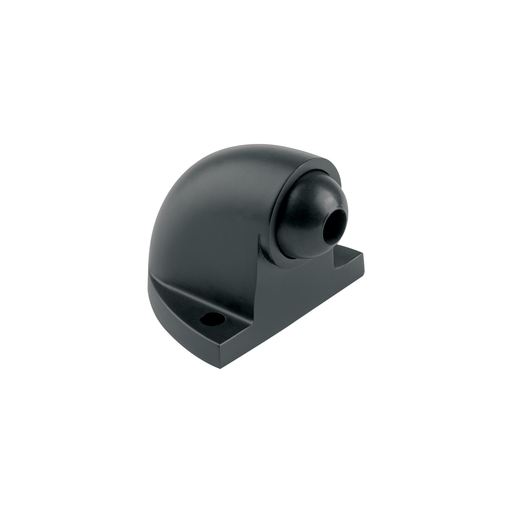 Tope tipo codo para puerta, acabado negro, HERMEX