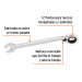 Llave combinada matraca reversible 16mmx205 mm largo, EXPERT