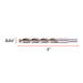 Broca HSS 31/64" Trusilver para metal, Truper