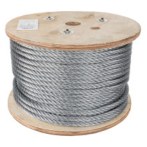Metro de cable flexible 7/16" de acero 7x19 hilos, 75 m