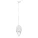 Arbotante tipo farol tradicional colgante p/exterior, blanco