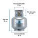 Cilindro portátil para gas LP, 6kg (13lb) FOSET