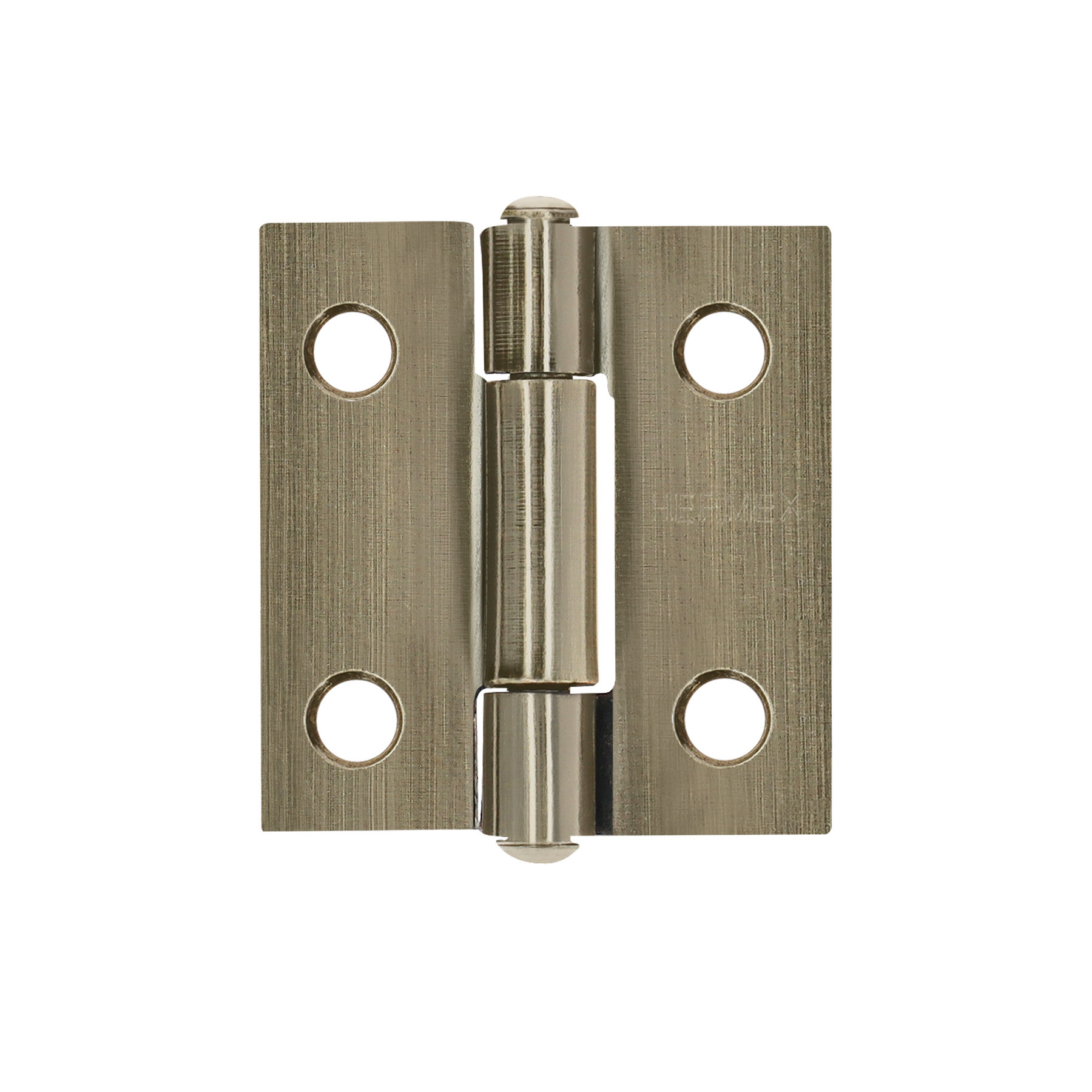 Bisagra rectangular 1 x 7/8", latón antiguo, HERMEX