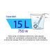 Calentador de inmersión para agua #4 (15 L), 750 W, VOLTECK