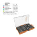 Juego de 47 puntas mixtas largos 1" y 2" en estuche, EXPERT