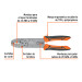 Pinza 10" pela cables, 20 a 10 AWG,TRUPER