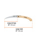 Serrucho plegable 10" hoja curva 6 DPP, mango madera, TRUPER