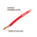 Carrete con 3.5 m de cable primario rojo calibre 12, TRUPER