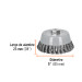 Carda copa 5" alambre trenzado grueso, Multi-rosca, TRUPER