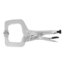 Pinza de presión 11" tipo "C" con mordaza autoajustable