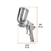 Pistola para pintar LVMP vaso aluminio, 1 mm, TRUPER
