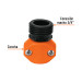 Conector 1/2" macho de ABS para manguera, TRUPER